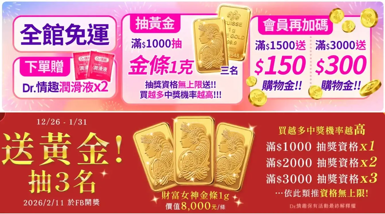 Dr.情趣優惠碼2026》1月情趣折扣碼折價券最新活動優惠資訊