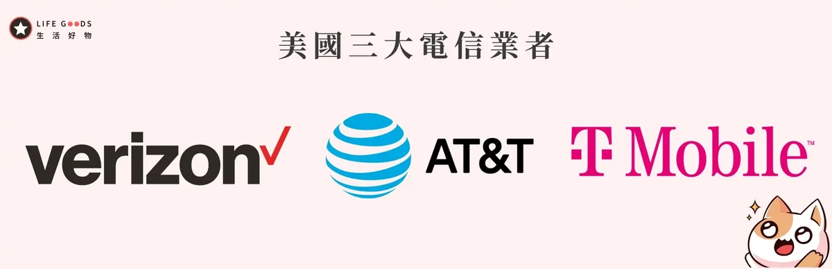 美國網卡推薦電信商美國三大主要電信業者
