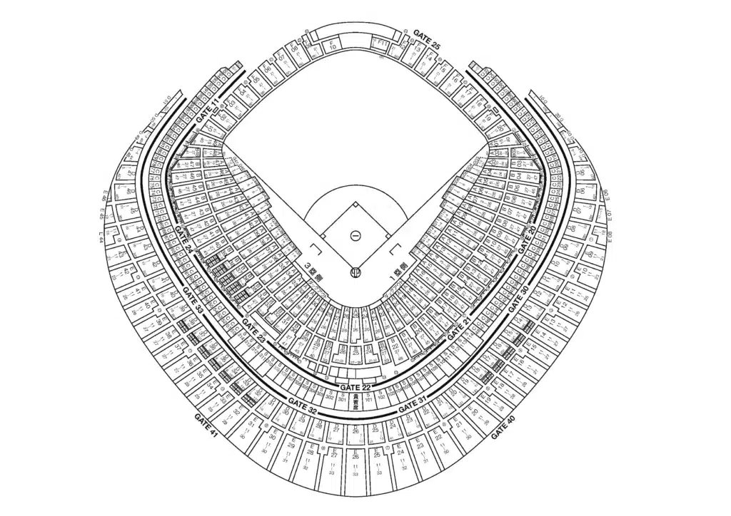 2026 WBC 世界棒球經典賽-東京巨蛋座位區域