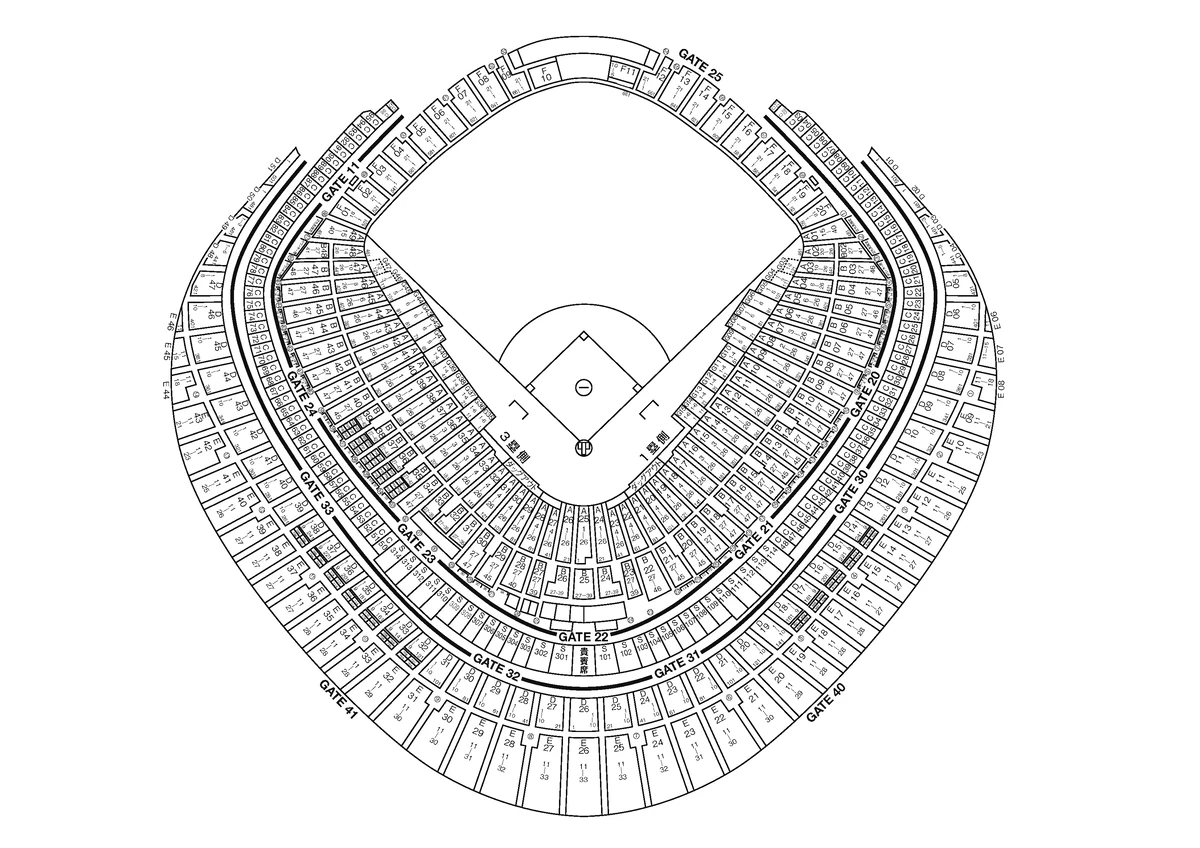 2026 WBC 世界棒球經典賽-東京巨蛋座位區域