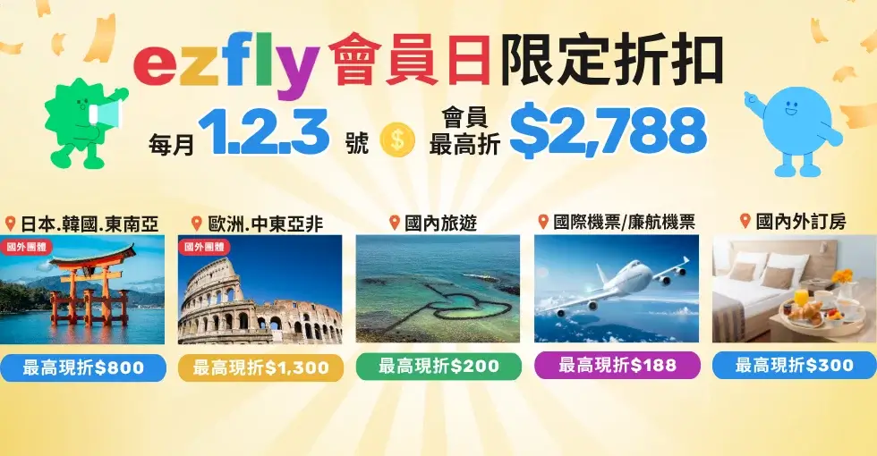 易飛旅遊折扣碼2025》11月ezfly易飛網信用卡優惠/自由行/機票/國內外團體折扣 - 第3張圖 ezfly-coupon-易飛旅遊折扣碼-ezfly易飛網信用卡優惠自由行機票國內外團體折扣 (3)