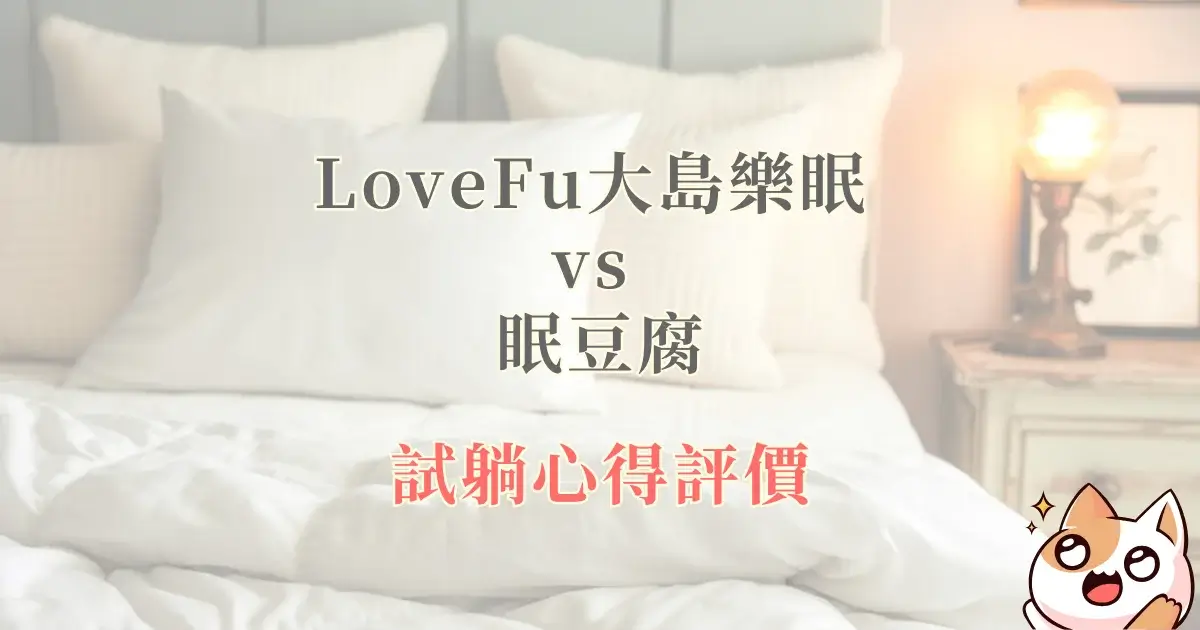 LoveFu 大島樂眠 vs 眠豆腐床墊比較，試躺心得評價