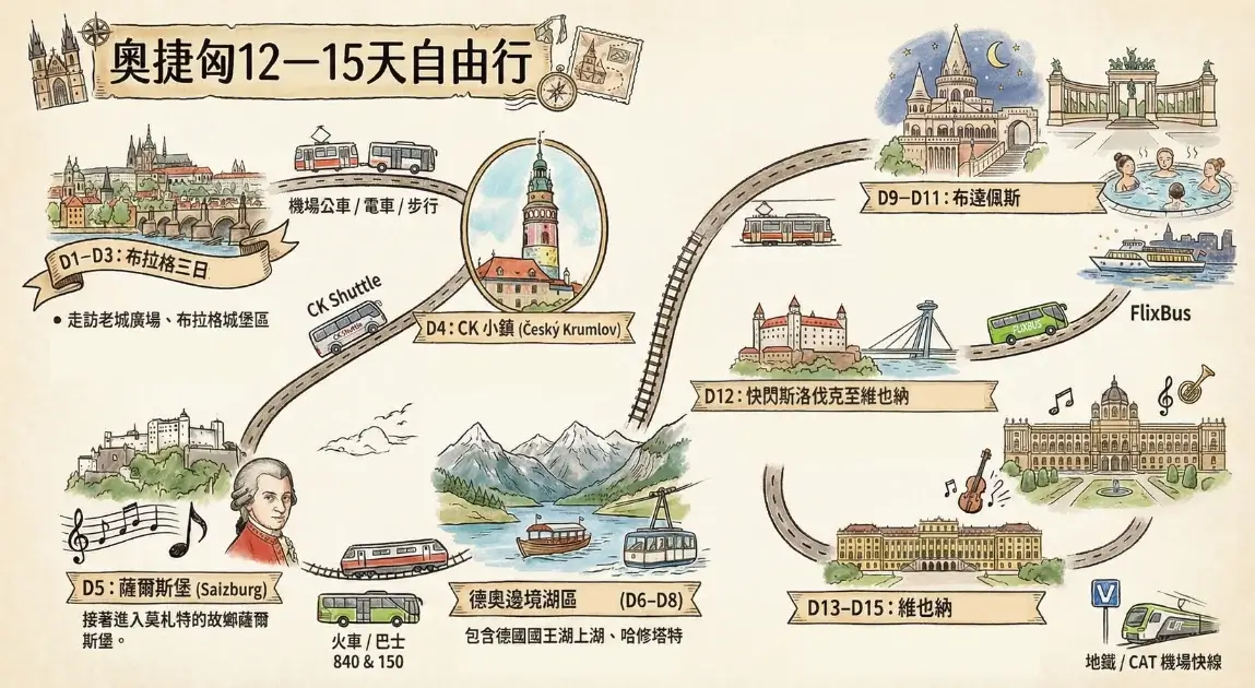 奧捷匈自由行2026》12~15天行程安排,景點/交通/住宿/美食一次看! - 第9張圖 austria-czech-hungary-itinerary-奧捷匈自由行-12–15天行程-景點交通住宿美食 (12)